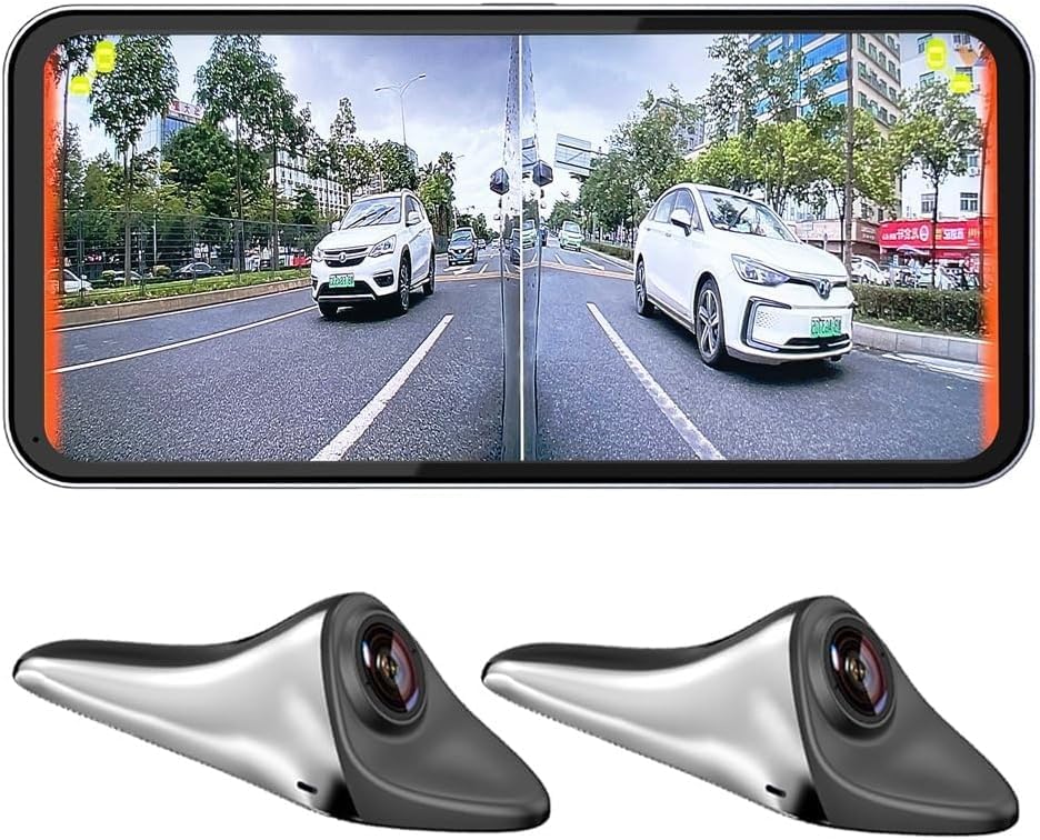 Car Blind Spot Monitoring Camera System with Display and BSD Warning Assistance Recorder