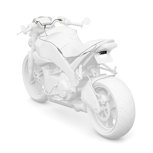 Motorcycle Radar Blind Spot System with Rearview Alerts Audio Warning and Indicator Lights
