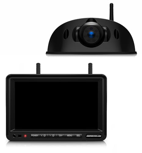 1080P Wireless RV Backup Camera System 7" Monitor with DVR IR Night Vision IP69 Waterproof