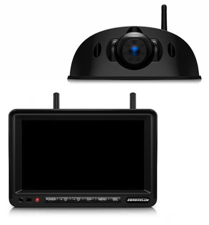 1080P Wireless RV Backup Camera System 7" Monitor with DVR IR Night Vision IP69 Waterproof