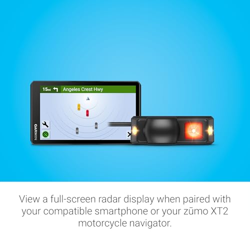 Motorcycle Radar Blind Spot System with Rearview Alerts Audio Warning and Indicator Lights