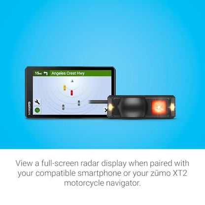 Motorcycle Radar Blind Spot System with Rearview Alerts Audio Warning and Indicator Lights