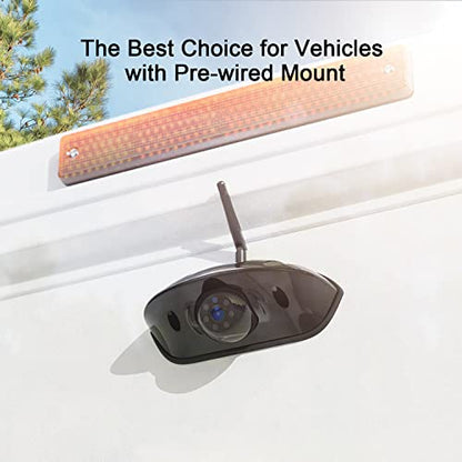 HD 1080P 7" Wireless RV Backup Camera System Pre-Wired Compatible
