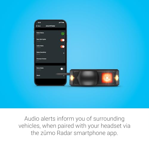 Motorcycle Radar Blind Spot System with Rearview Alerts Audio Warning and Indicator Lights