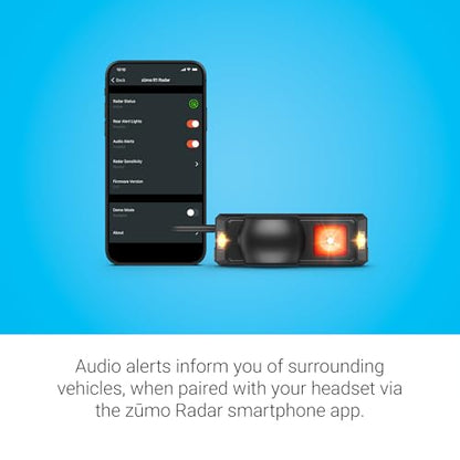 Motorcycle Radar Blind Spot System with Rearview Alerts Audio Warning and Indicator Lights
