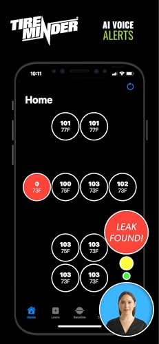 RV Smart TPMS Tire Pressure Monitoring System with 4 Transmitters Real Time Monitoring Display