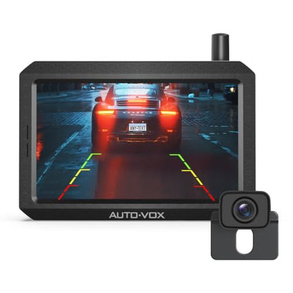 Wireless Backup Camera 1080P HD Dual Channel Monitor with Night Vision IP69K Waterproof