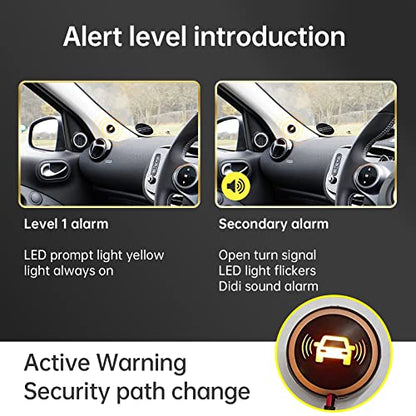 Radar Blind Spot System with Cross Traffic Alert and Lane Change Assist 40ft Range