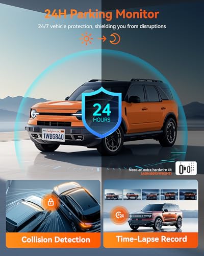 AI Mirror Dash Cam Front & Rear with ADAS BSD GPS WiFi Voice Control Parking Monitor