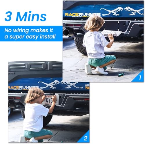 Solar Wireless Backup Camera 6" 1080P HD Monitor IP69K Waterproof Rear View System for Easy Installation