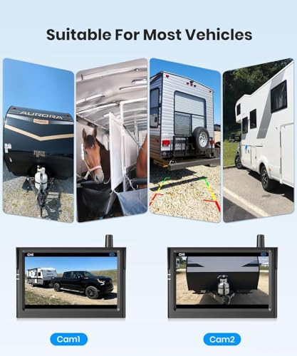 Wireless Backup Camera System for Truck HD Night Vision Easy Install