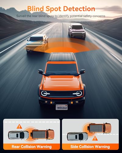 AI Mirror Dash Cam Front & Rear with ADAS BSD GPS WiFi Voice Control Parking Monitor