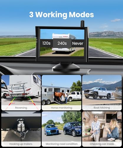Wireless Backup Camera System for Truck HD Night Vision Easy Install