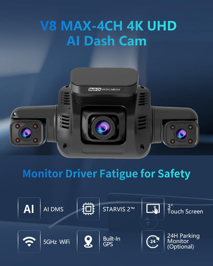 HUPEJOS 4K Dash Cam