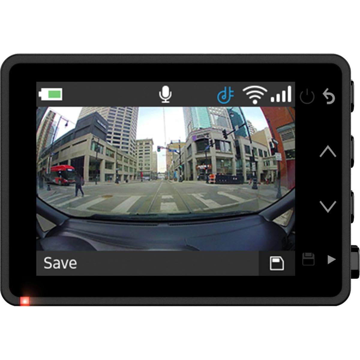 1440p Compact Dash Cam with Ultra-Wide 180° View Voice Control GPS Parking Monitor