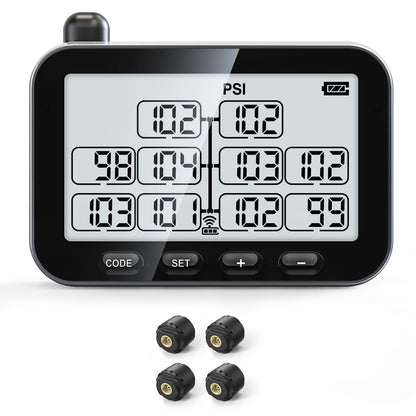 Trailer TPMS Tire Pressure Monitoring System for Real-Time Pressure and Temperature Monitoring