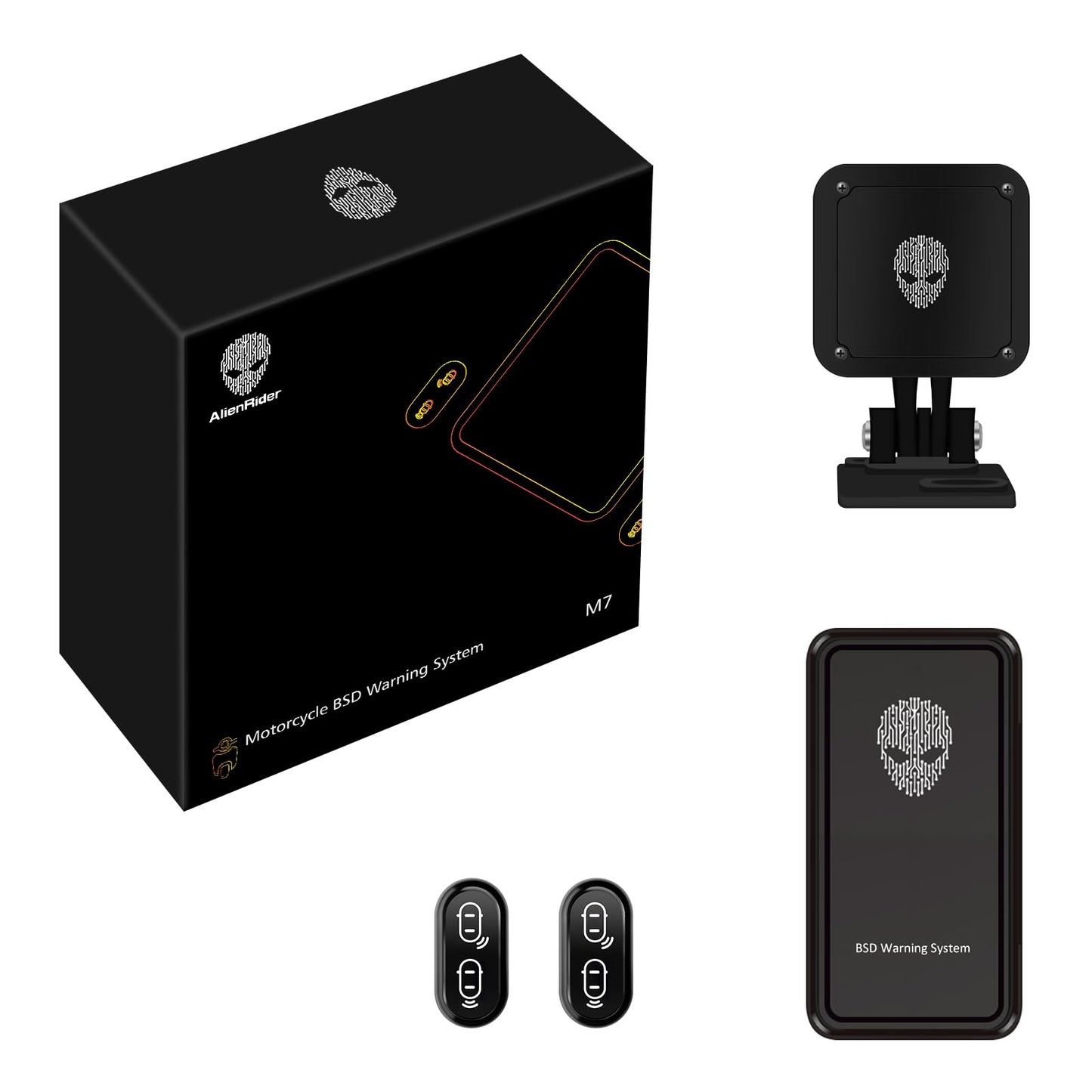 Blind Spot Detection System 77GHz Radar Safety Assist with Lane Change and Rear Collision Warning for Motorcycle