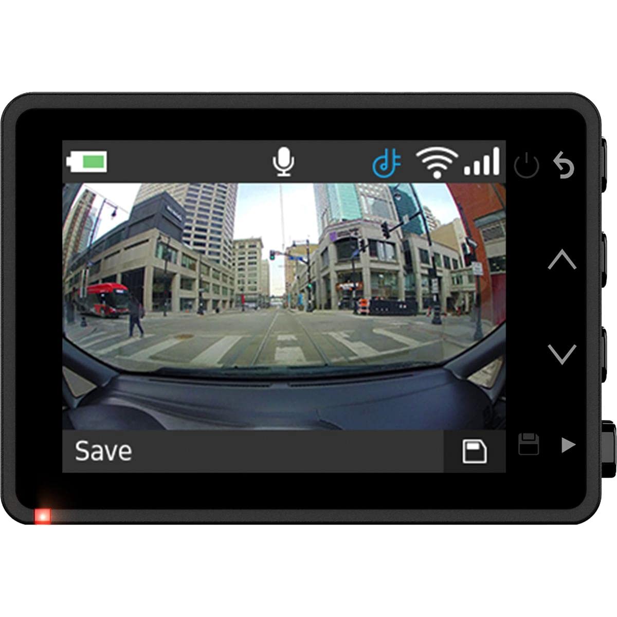 1440p Compact Dash Cam with Ultra-Wide 180° View Voice Control GPS Parking Monitor
