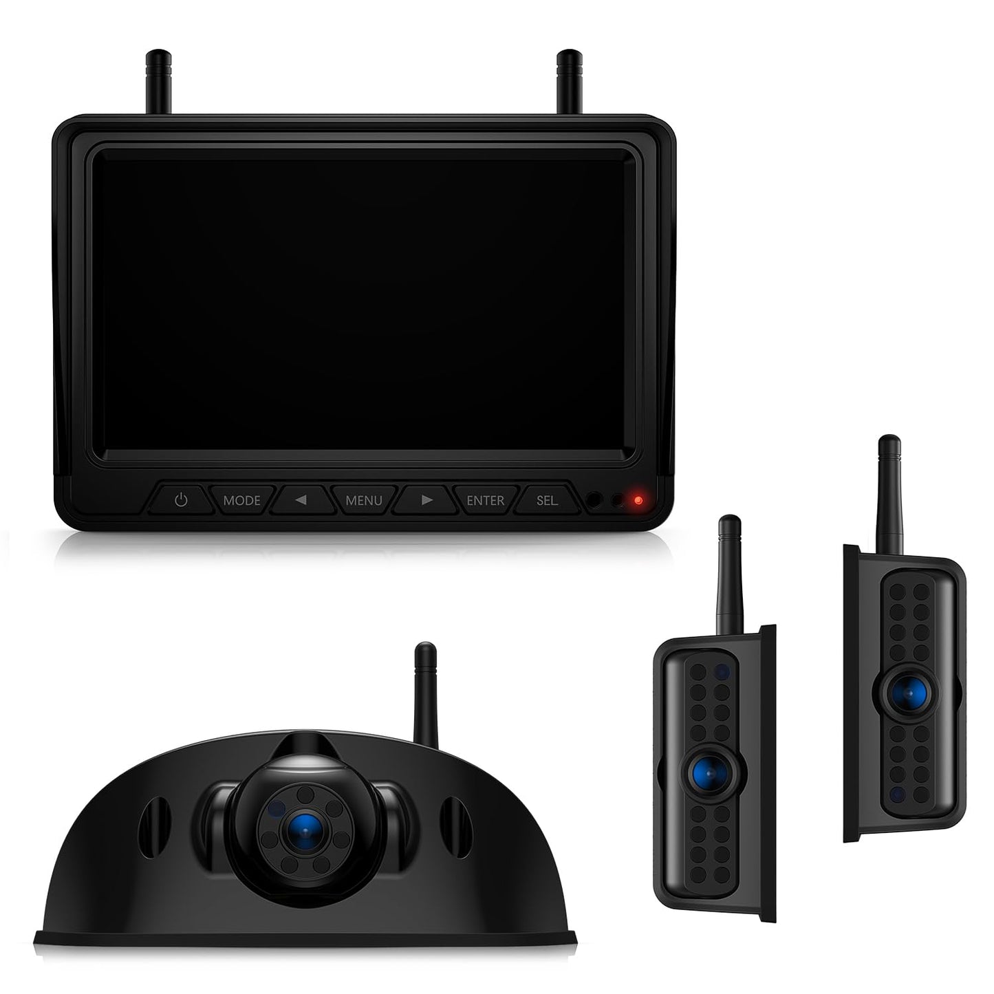 HD 1080P 7" Wireless RV Backup Camera System Pre-Wired Compatible