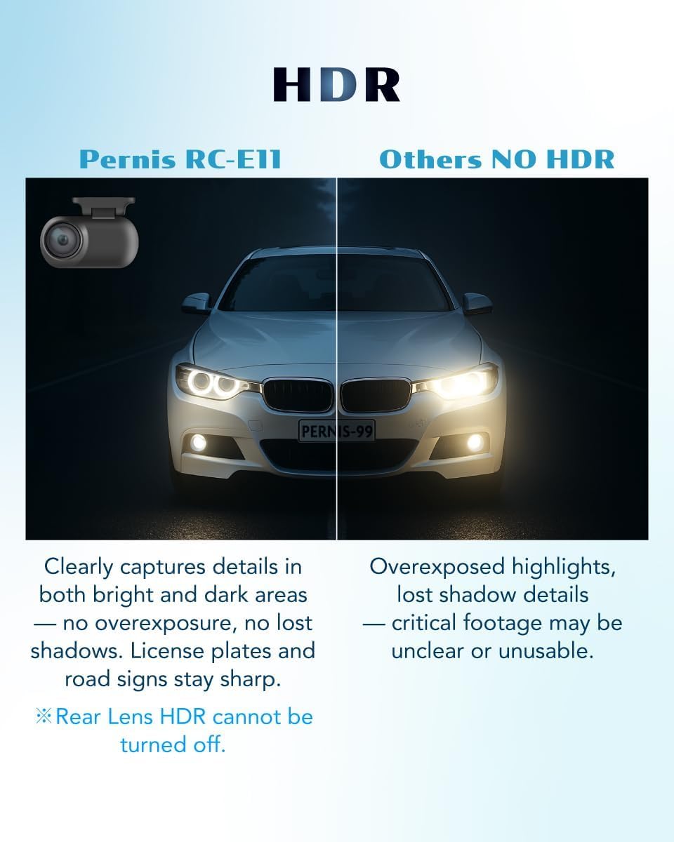4K AI Dash Cam Front & Rear with STARVIS Sensor GPS WiFi Parking Mode Night Vision