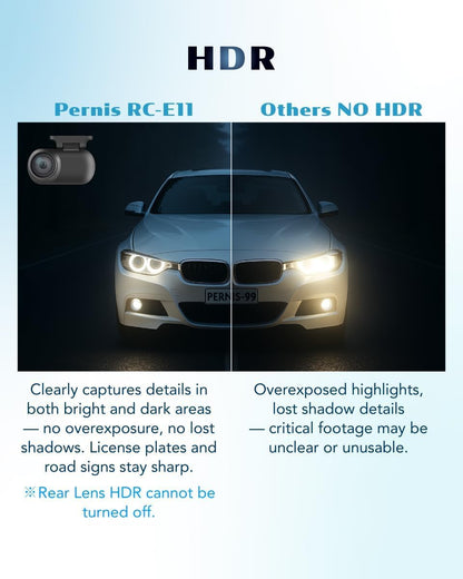 4K AI Dash Cam Front & Rear with STARVIS Sensor GPS WiFi Parking Mode Night Vision