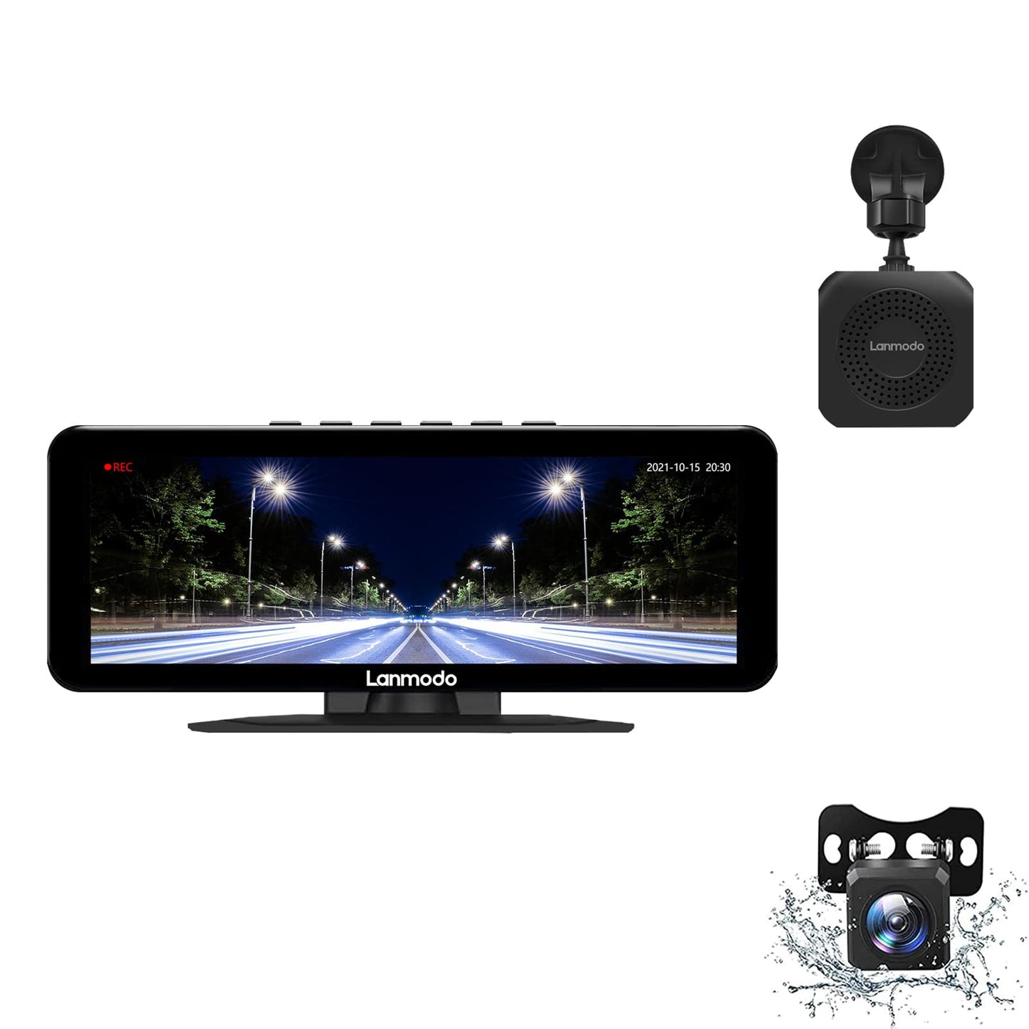 Night Vision Dash Cam with Waterproof Design for Vehicle Safety