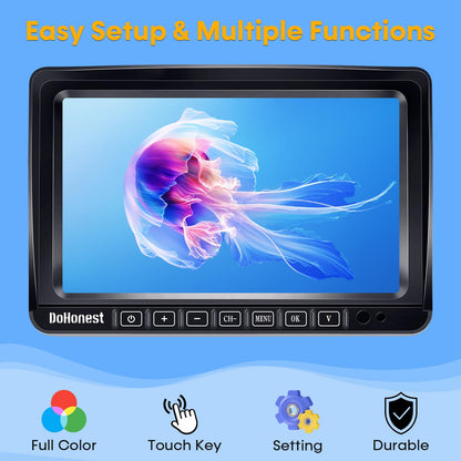 Wireless Backup Camera 7 Inch 1080P Monitor Night Vision Waterproof