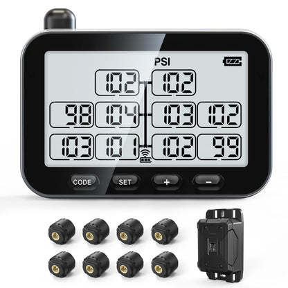 Trailer TPMS Tire Pressure Monitoring System for Real-Time Pressure and Temperature Monitoring