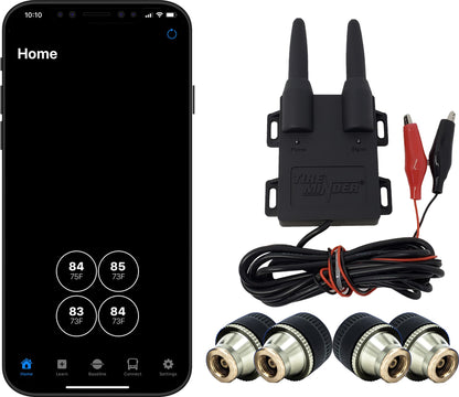 RV Smart TPMS Tire Pressure Monitoring System with 4 Transmitters Real Time Monitoring Display