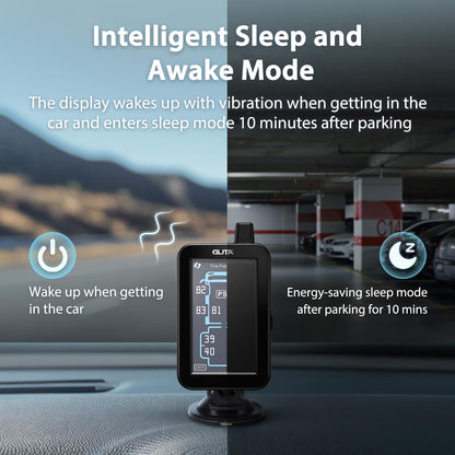 TPMS Tire Pressure Monitoring System with Color Touchscreen Display for Trailer and Vehicle Safety