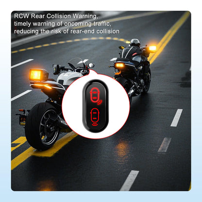 Blind Spot Detection System 77GHz Radar Safety Assist with Lane Change and Rear Collision Warning for Motorcycle