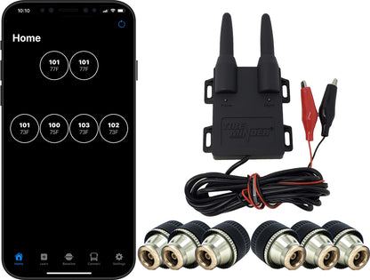 RV Smart TPMS Tire Pressure Monitoring System with 4 Transmitters Real Time Monitoring Display