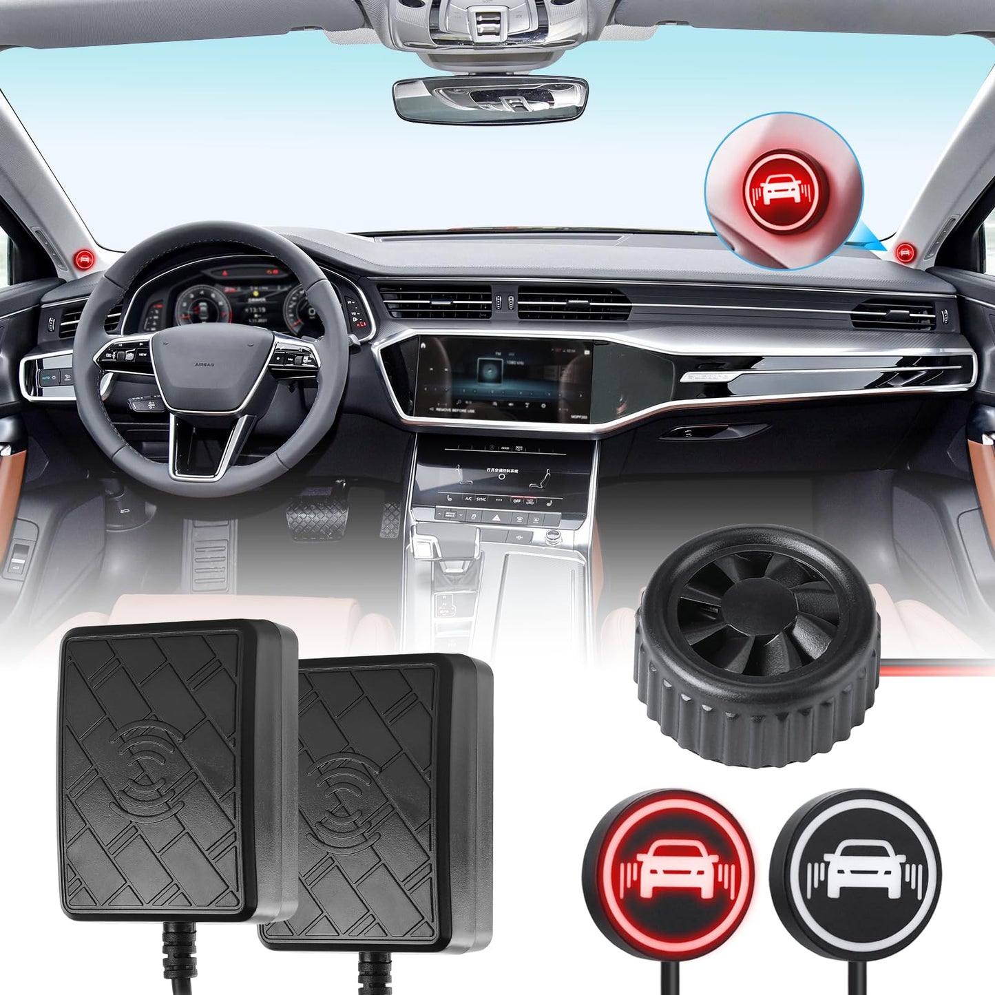 Blind Spot Monitoring System with 24GHz Radar Lane Change Warning Assist Kit