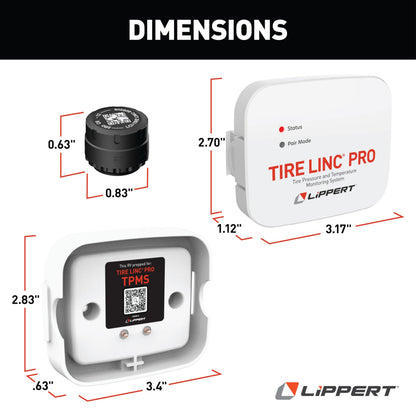 RV Trailer TPMS Solar Tire Pressure Monitoring System with Display Sensors