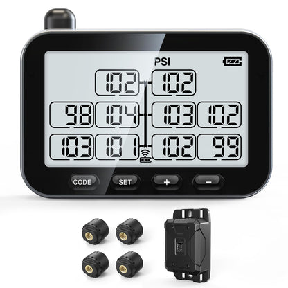 Trailer TPMS Tire Pressure Monitoring System for Real-Time Pressure and Temperature Monitoring