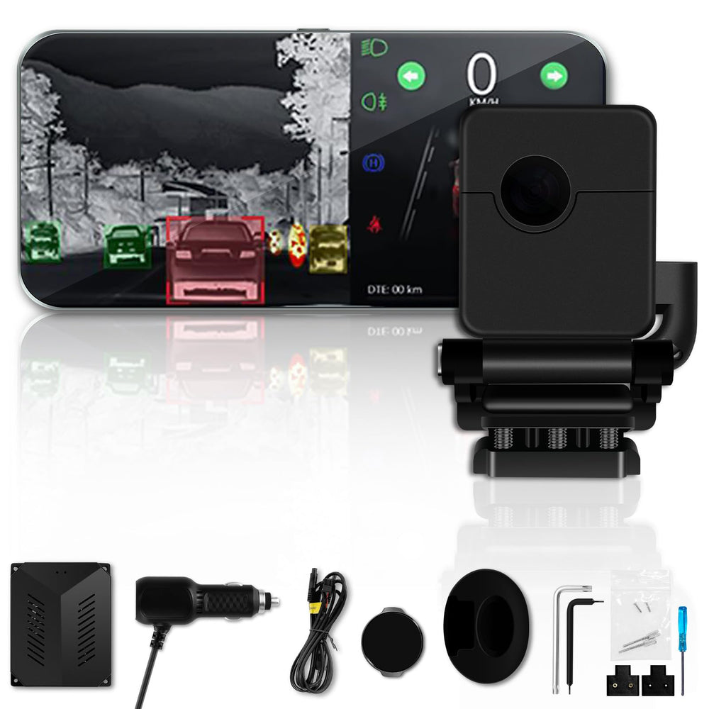 Thermal Night Vision Car Camera with AI Detection Blind Spot Assist