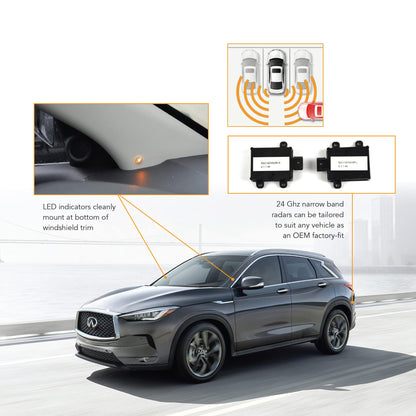 Radar Blind Spot System with Cross Traffic Detection Lane Change Assist for Vehicles 2007+
