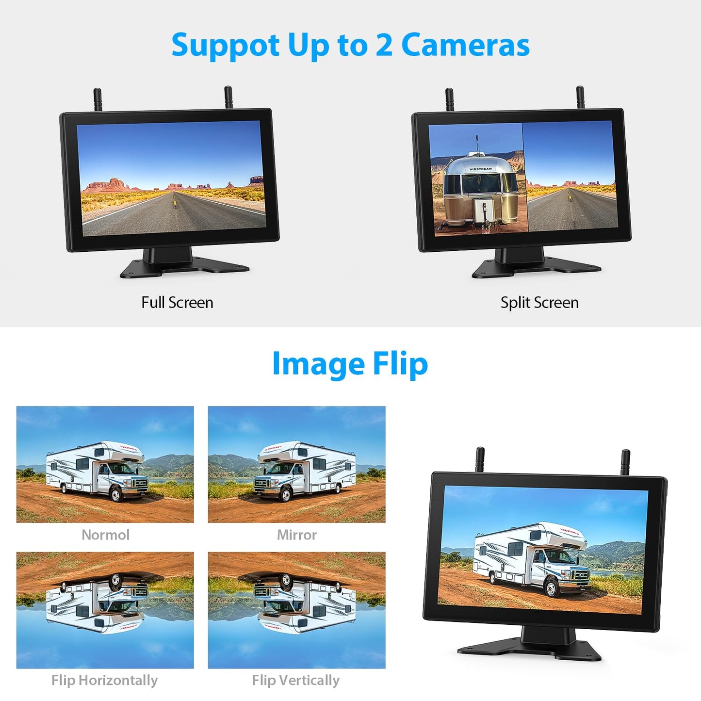 Magnetic Solar Wireless Backup Camera System