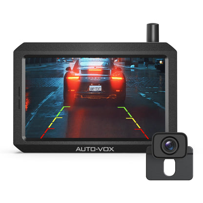 Wireless Backup Camera 1080P HD Dual Channel Monitor with Night Vision IP69K Waterproof