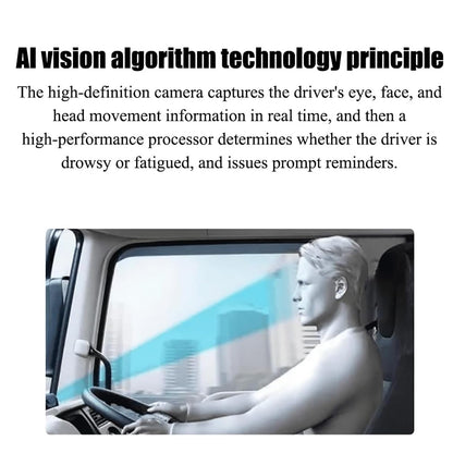 Driver Fatigue Alert System with Real-Time Monitoring AI Vision Safety Alarm Easy Install