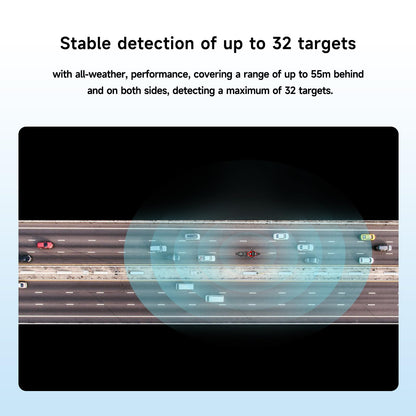 Blind Spot Detection System 77GHz Radar Safety Assist with Lane Change and Rear Collision Warning for Motorcycle