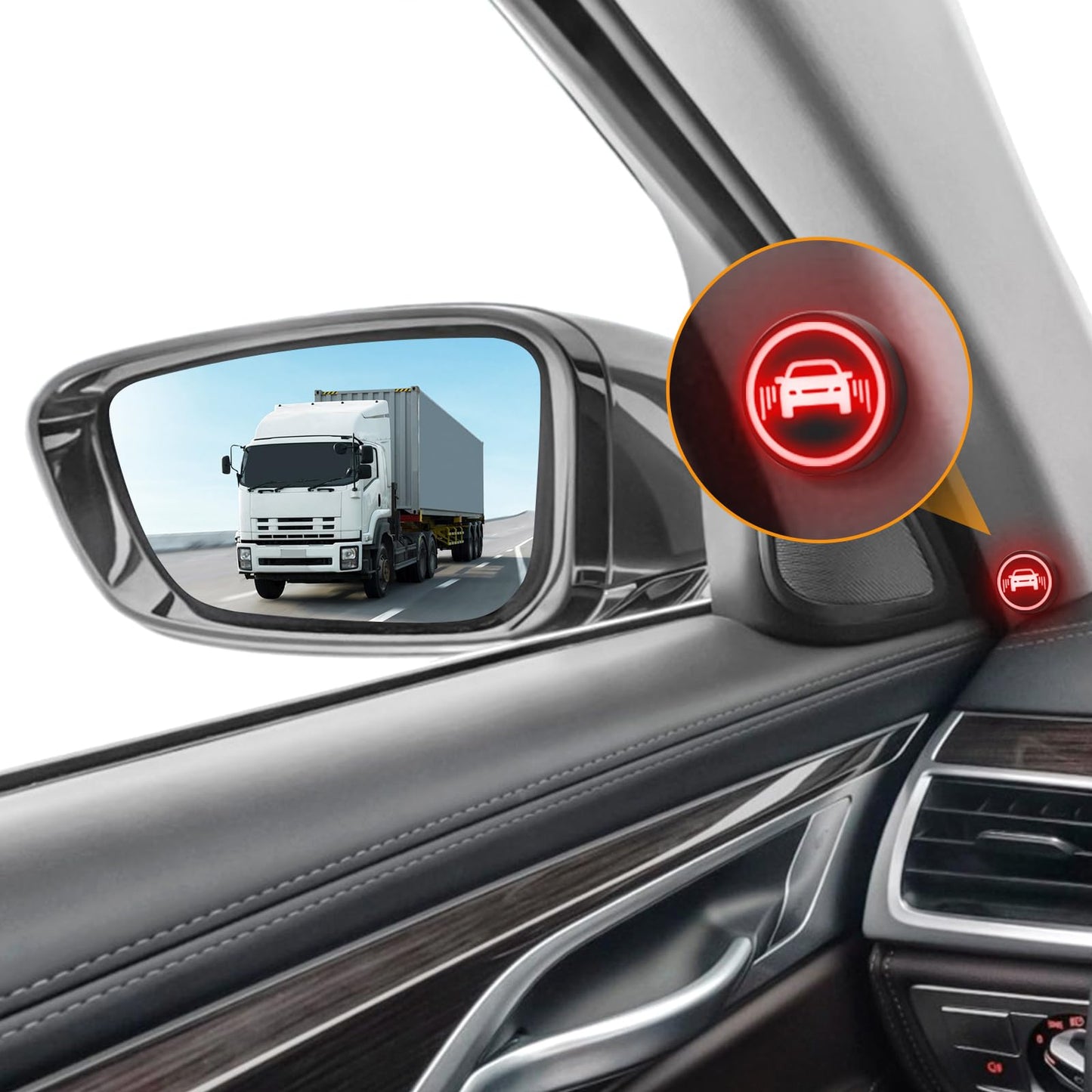 Blind Spot Monitoring System with 24GHz Radar Lane Change Warning Assist Kit