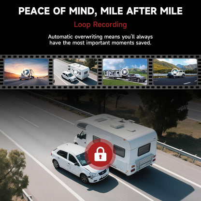 Dual Wireless Backup Camera System for RV Trailer and Truck