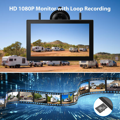 Magnetic Solar Wireless Backup Camera System