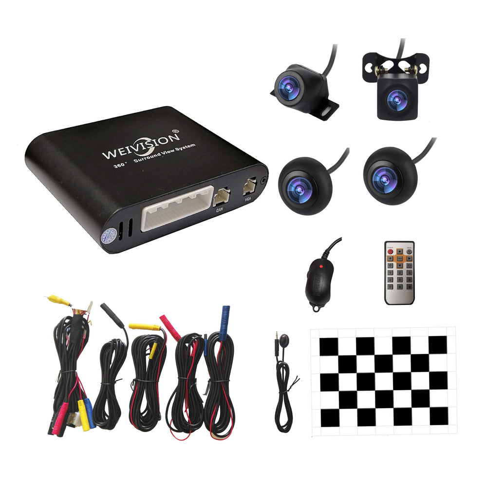 360° Bird View Surround View DVR Panoramic Rear View Camera System for All Cars