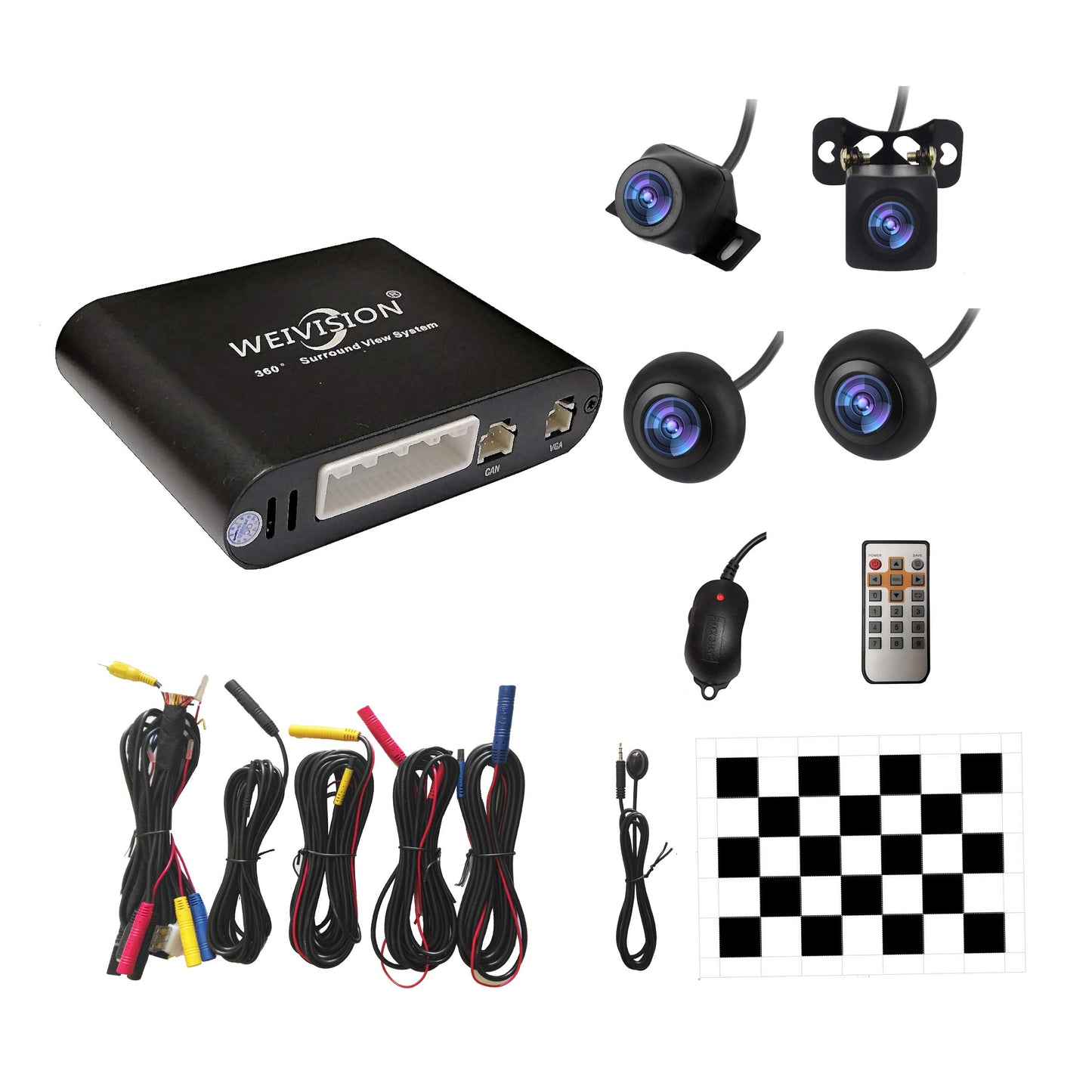 360° Bird View Surround View DVR Panoramic Rear View Camera System for All Cars