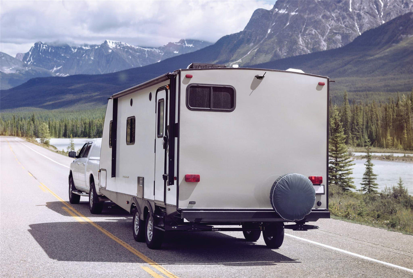 Wireless RV Backup System with Rear and Side Cameras IR Night Vision Wide View Monitor