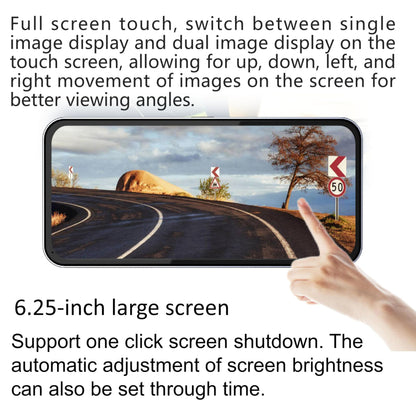 Car Blind Spot Monitoring Camera System with Display and BSD Warning Assistance Recorder