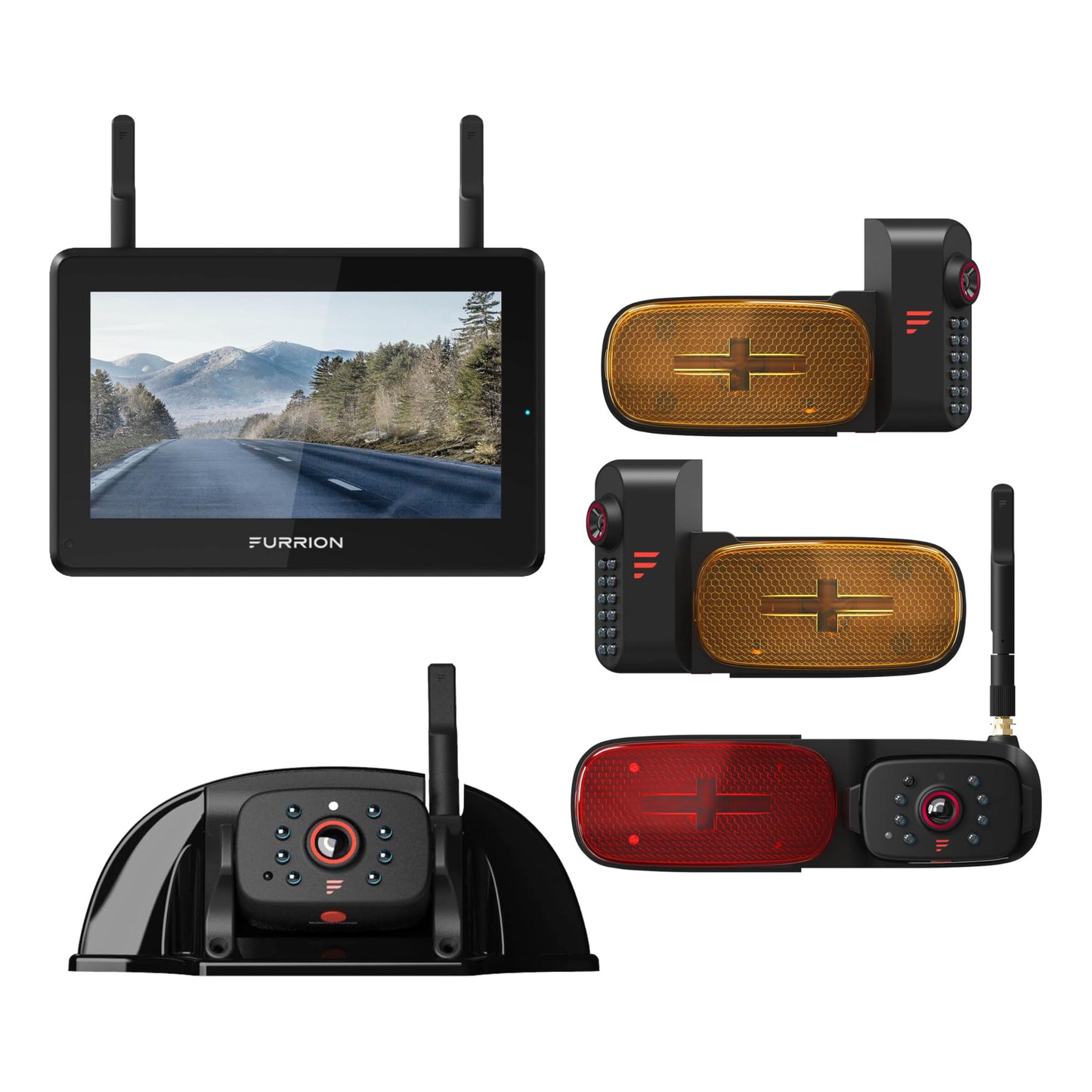RV Observation System with 7" Monitor and Rear View Camera