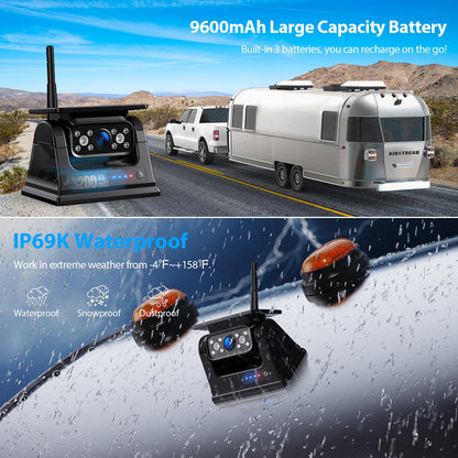 Magnetic Solar Wireless Backup Camera System